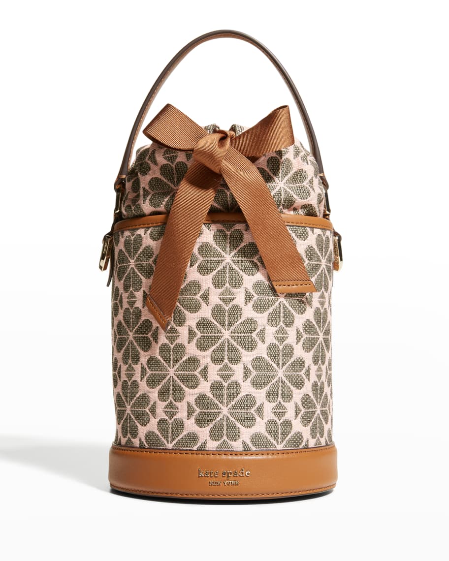 Shoulder Bags  Spade Flower Jacquard Hearts Medium Bucket Bag