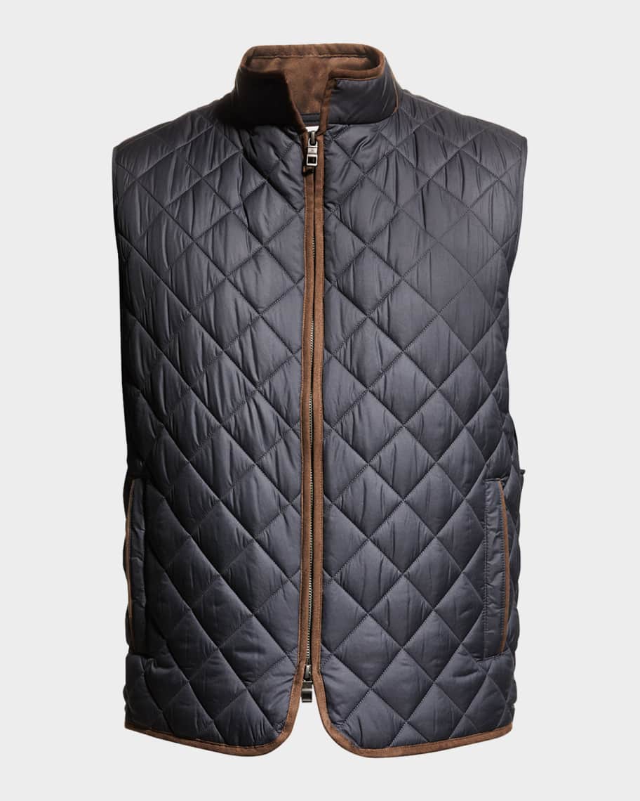 Peter Millar Men's Crown Essex Quilted Vest Neiman Marcus