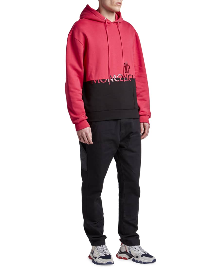 Moncler colorblock logo sweater clearance