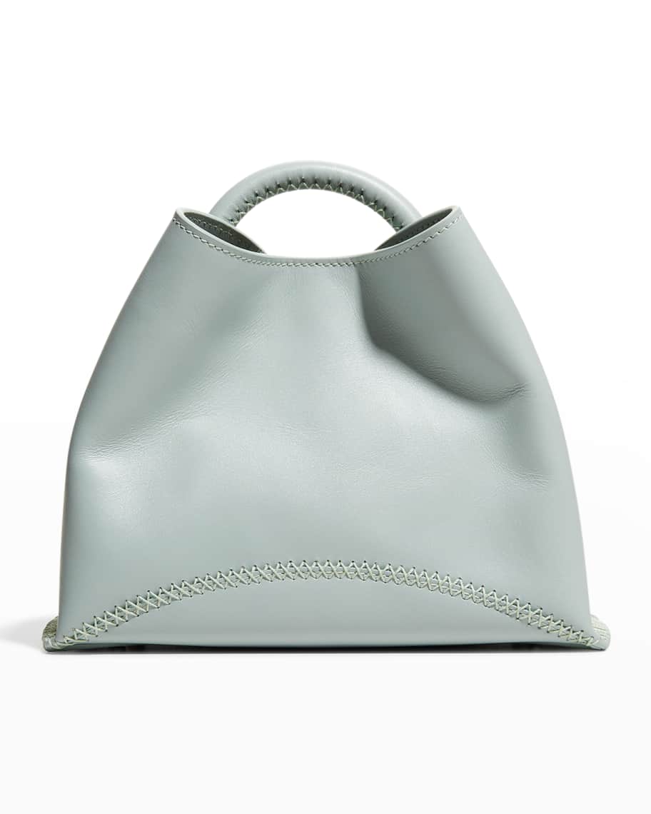 Elleme Baozi Stitch Leather Top-Handle Shoulder Bag | Neiman Marcus