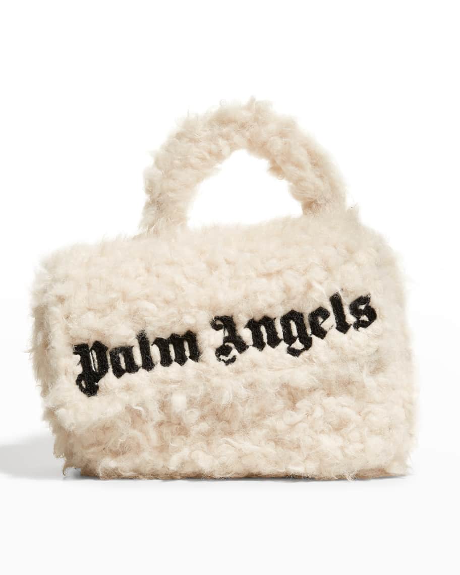 Palm Angels Crash Sherpa Top-Handle Crossbody Bag | Neiman Marcus