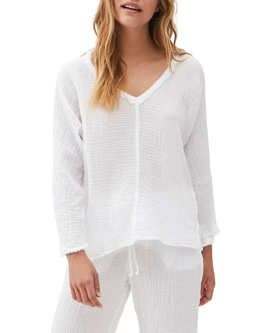 Michael stars gauze top clearance