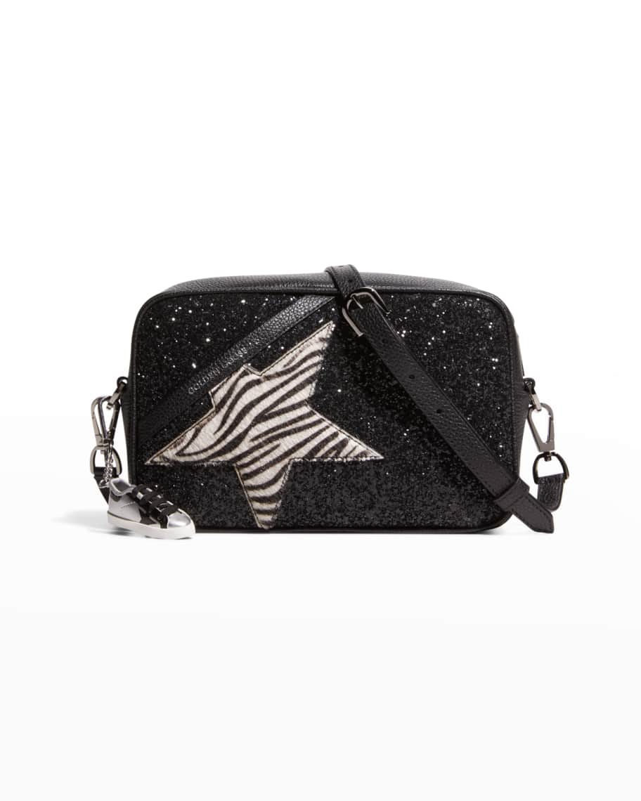 Golden Goose Star Glitter Zebra Shoulder Bag | Neiman Marcus