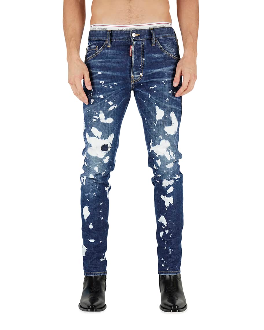 Dsquared2 Men's Cool Guy Bleach Splash Jeans | Neiman Marcus