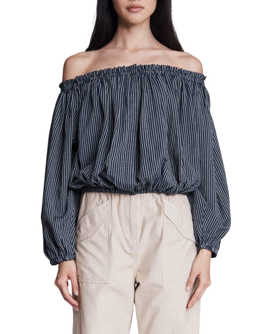 Rag and bone off the sales shoulder top