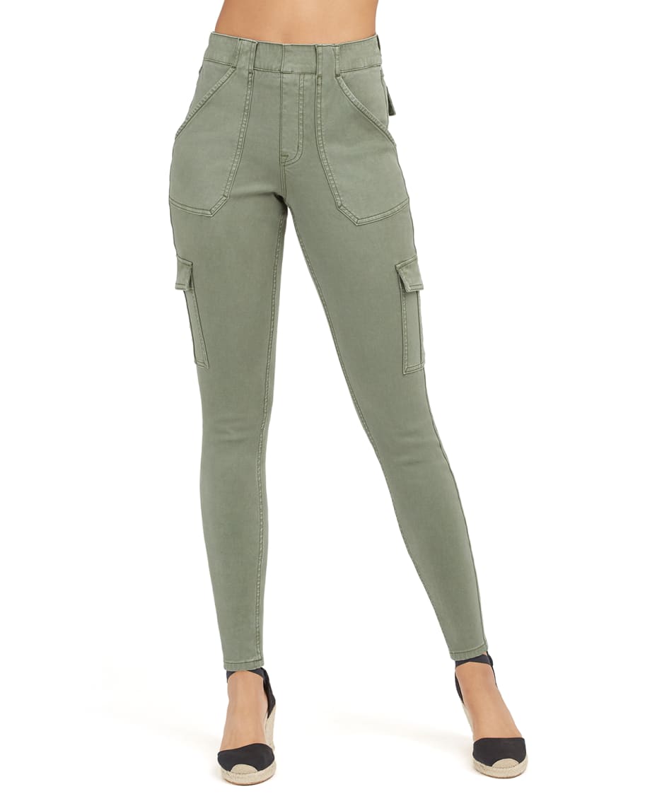 spanx stretch twill cargo pants