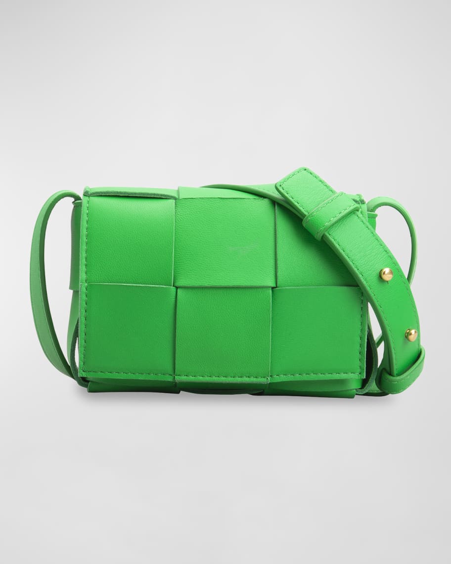 Bottega Mini Cassette Woven Crossbody Bag Neiman Marcus