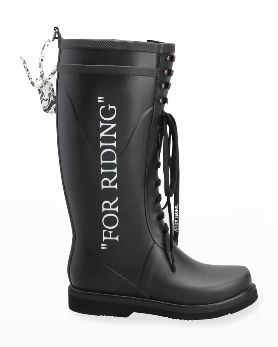 Off white riding boots best sale