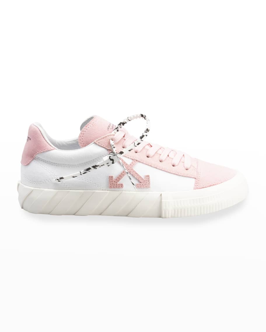 Louis Vuitton Pink Suede Printed Sneakers It 38 | 8