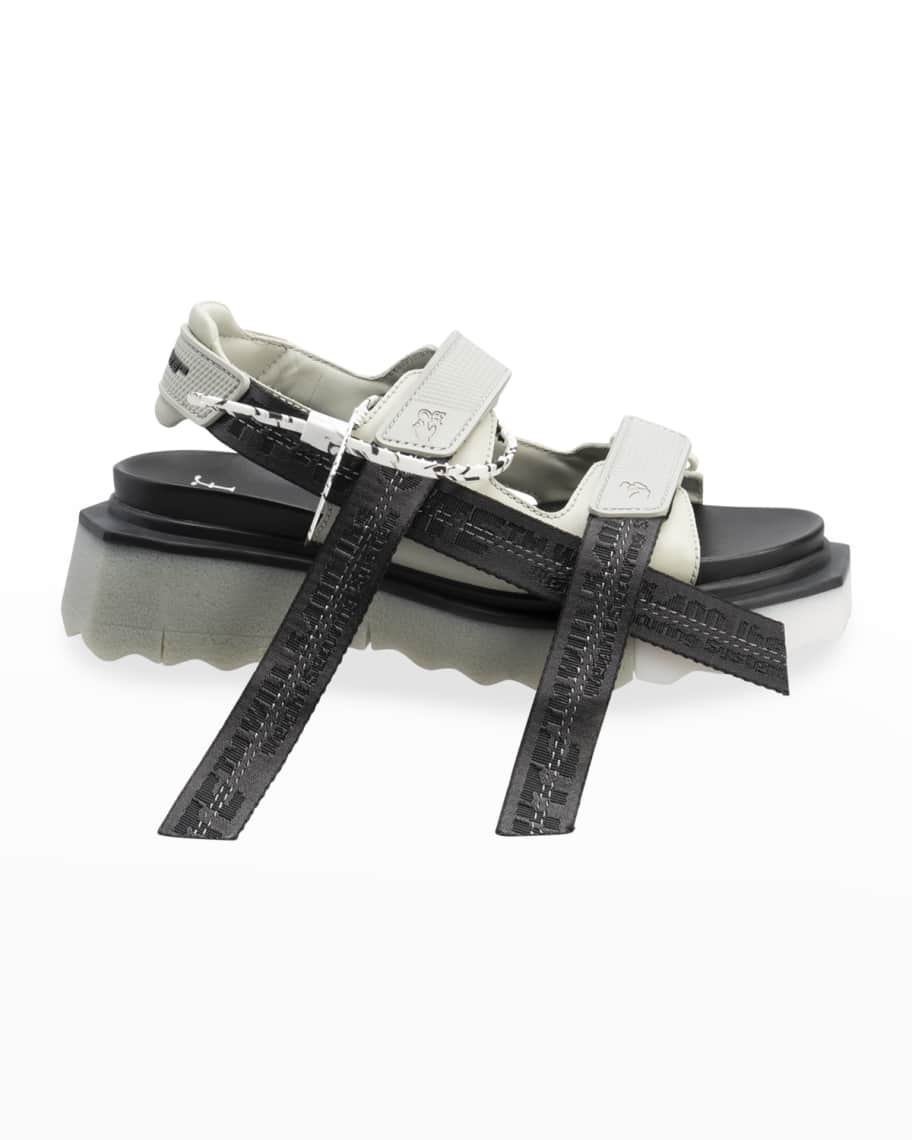 Off white logo sport sandals store