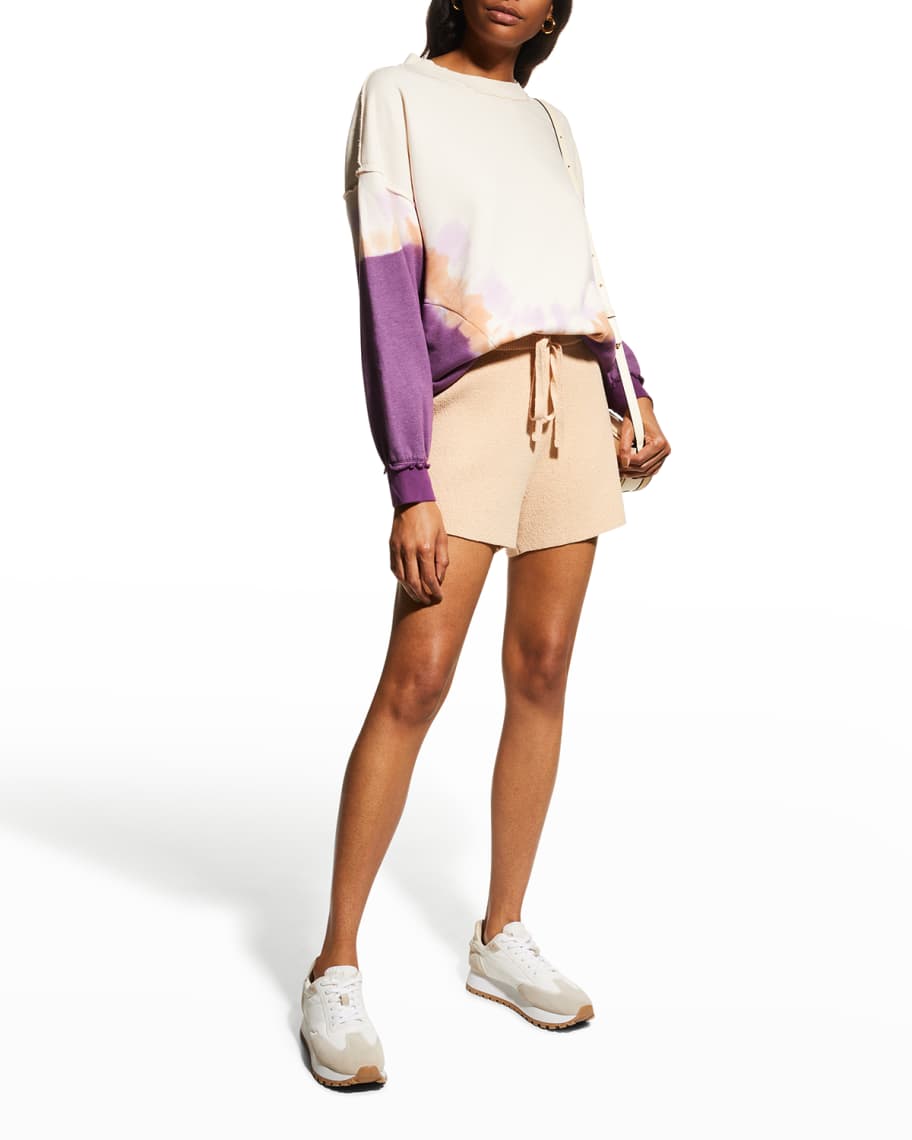 FREE PEOPLE MOVEMENT Ombré Metti cotton-blend sweatshirt