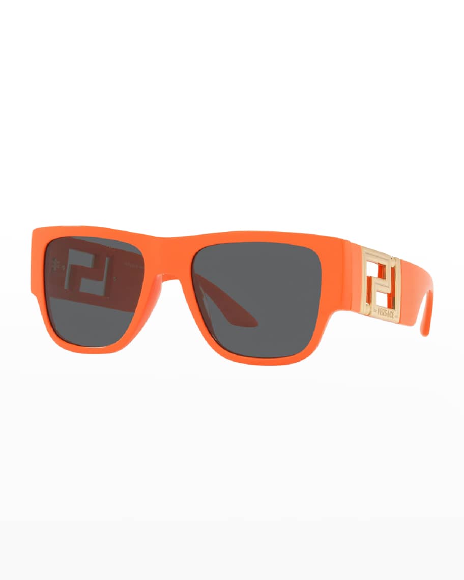 Versace Men's Greca Rectangle Sunglasses | Neiman Marcus