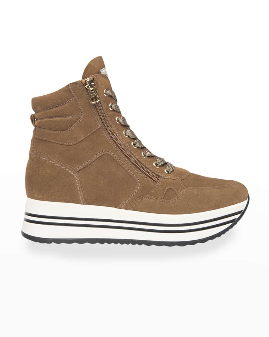 nerogiardini zipper platform sneakers