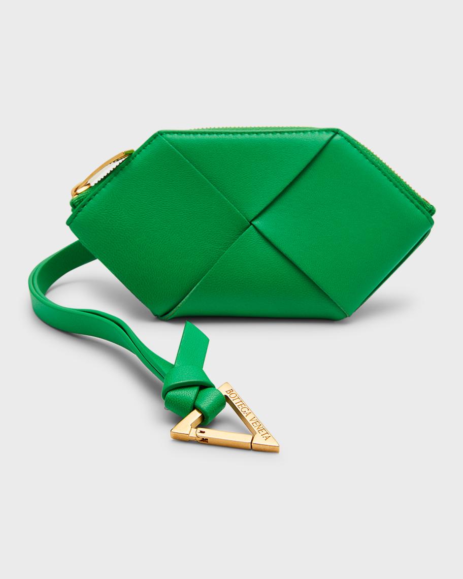Bottega Veneta Origami Woven Key Chain Pouch | Neiman Marcus