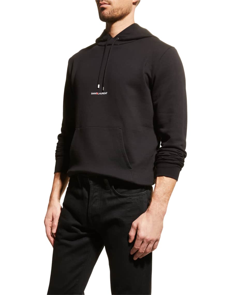 Black Tape-logo distressed cotton-jersey hoodie