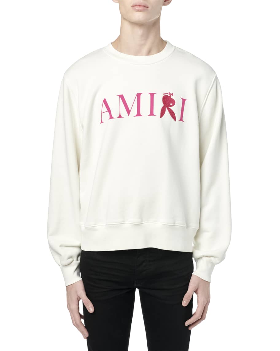Amiri Men's Playboy Bunny Logo Sweatshirt | Neiman Marcus