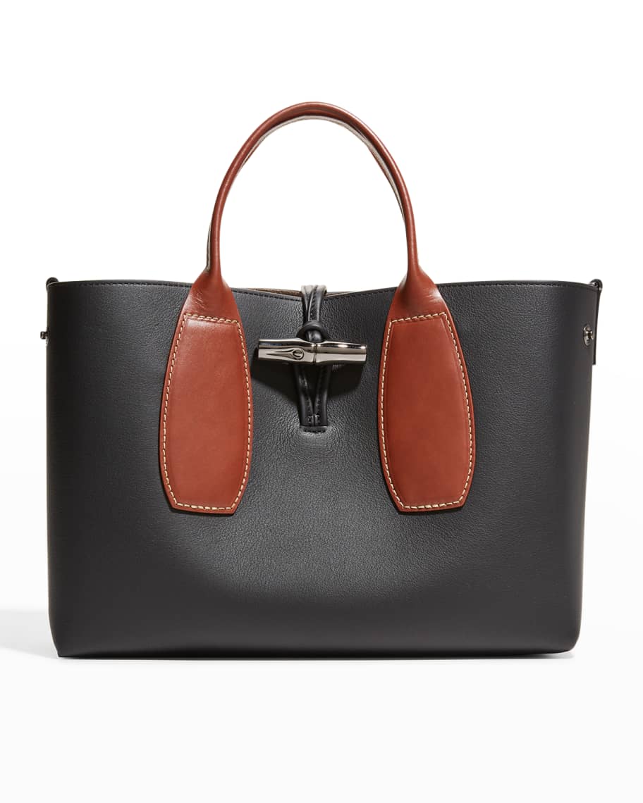 Longchamp, Bags, Longchamp Vintage Roseau Brown Shoulder Bucket Bag Or Crossbody  Bag