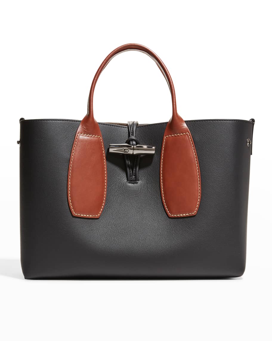 Longchamp Roseau Sellier Medium Top-Handle Tote Bag