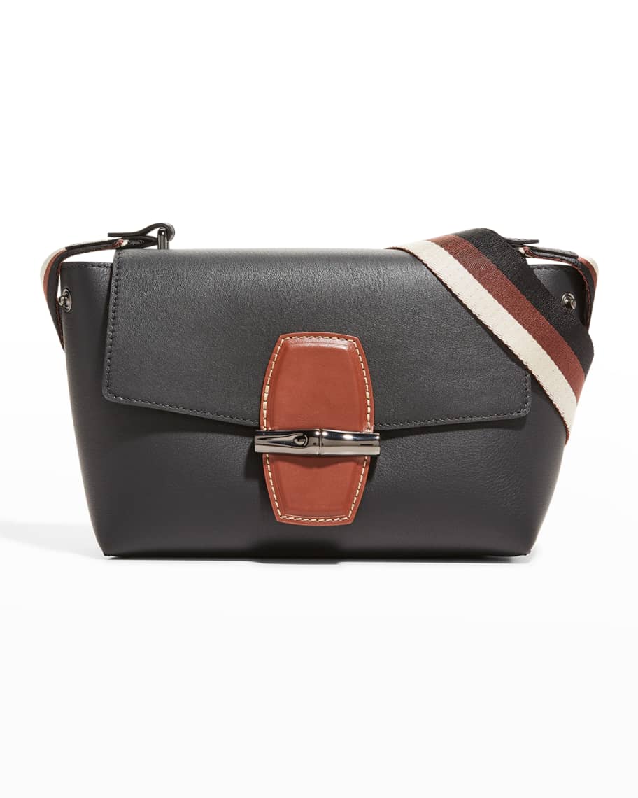 Roseau leather crossbody bag Longchamp Beige in Leather - 36251307