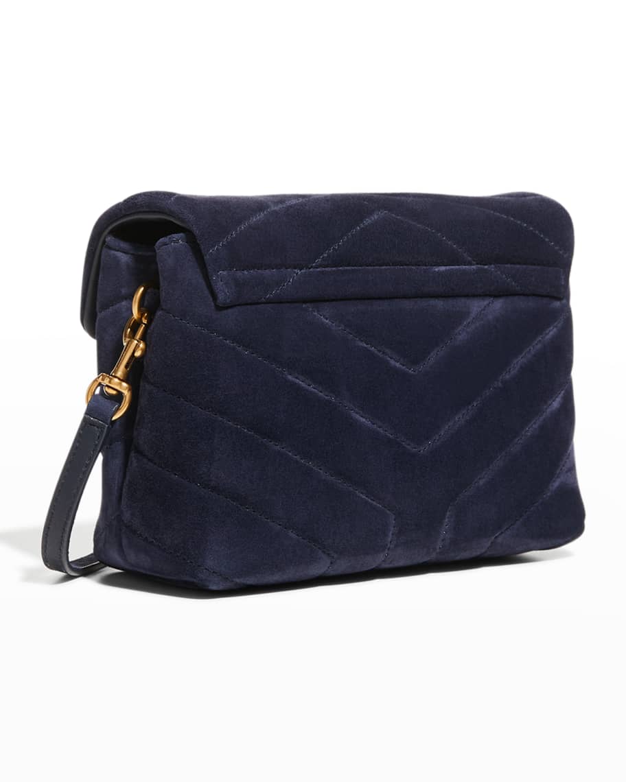 Image 3 of 5: Loulou Toy YSL Crossbody Bag in Quilted Suede