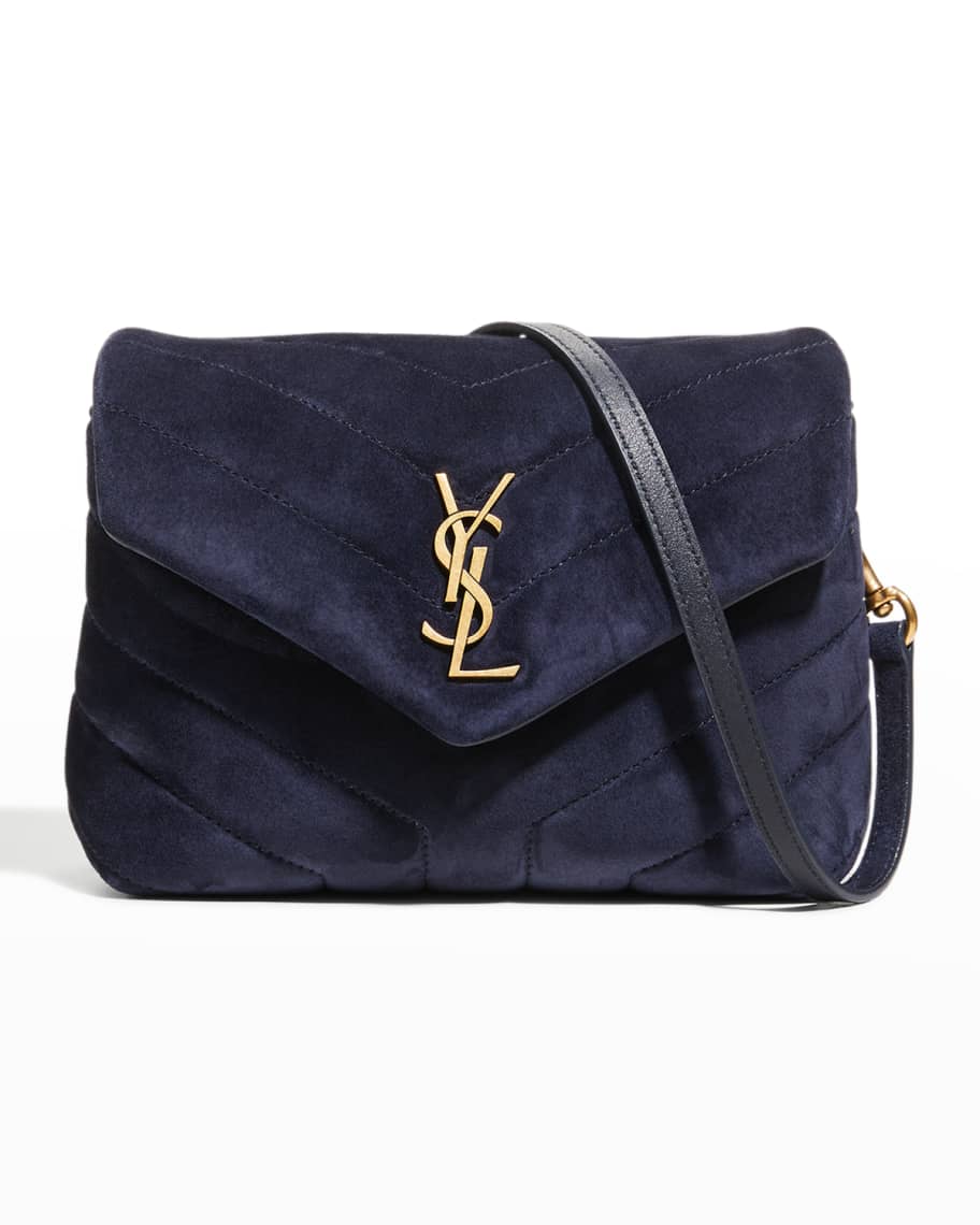 Image 1 of 5: Loulou Toy YSL Crossbody Bag in Quilted Suede