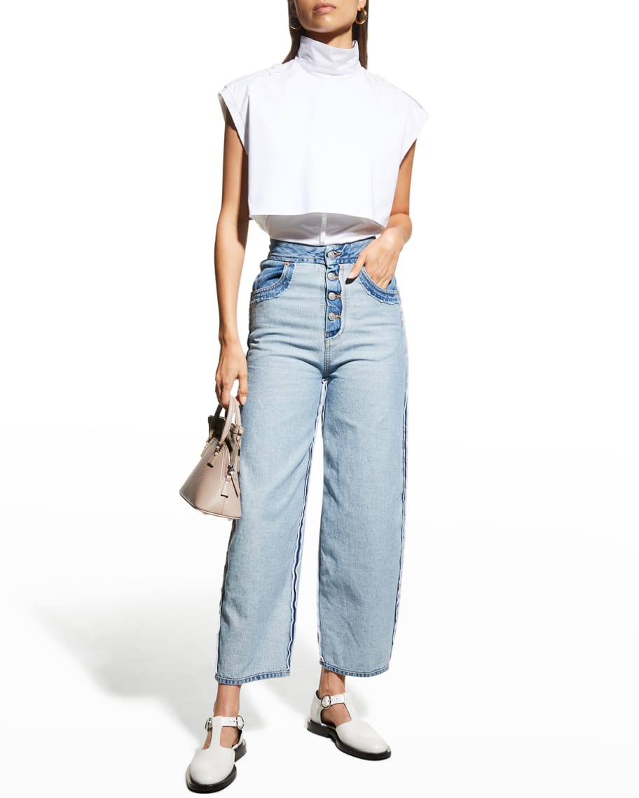 Margiela inside out jeans top