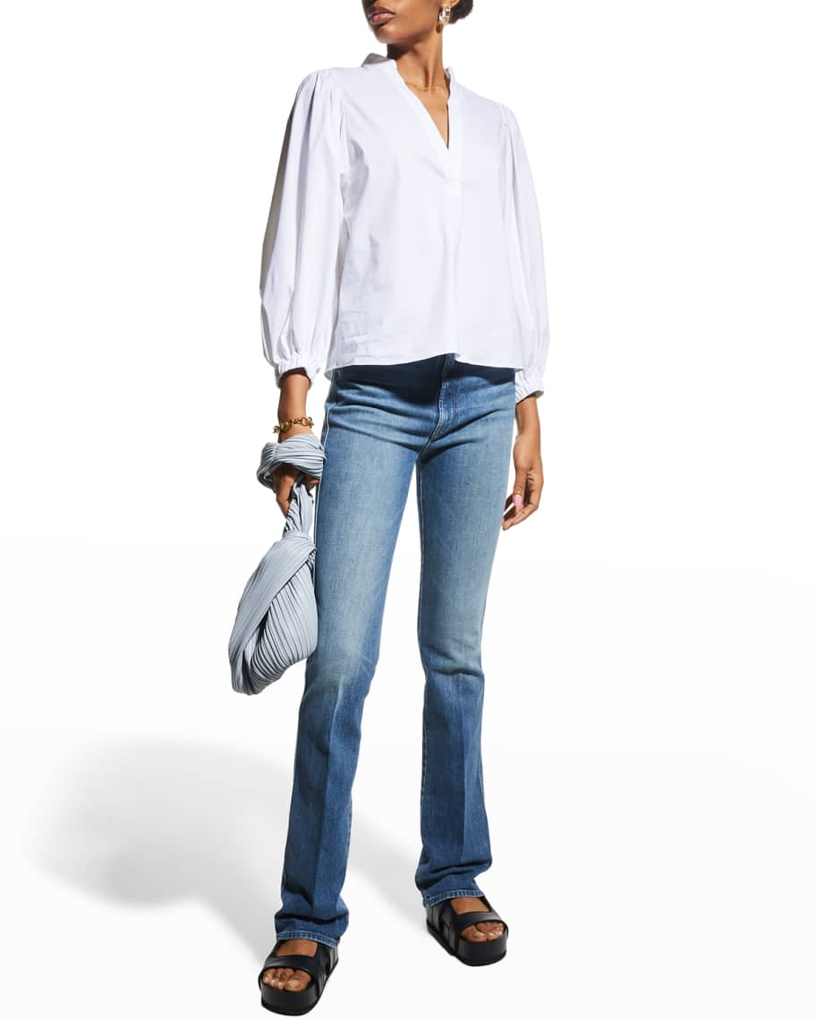 MOTHER The High-Waisted Smokin' Double Heel Jeans