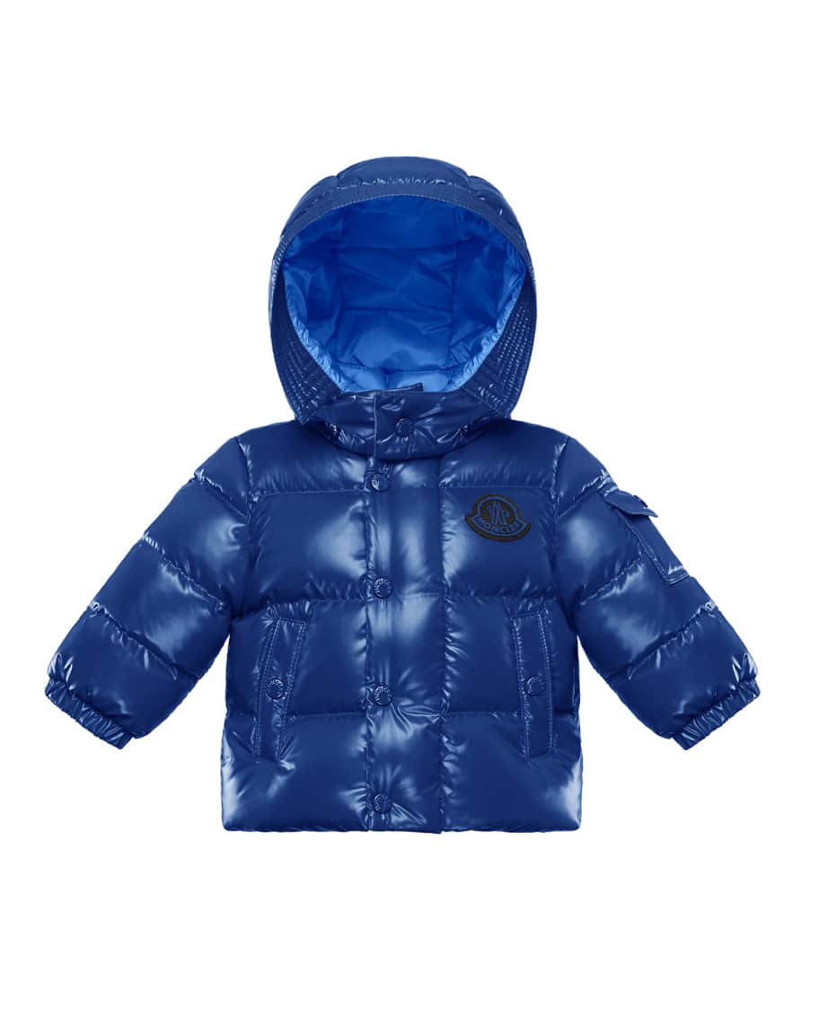 Moncler Boy's Luce Logo Quilted Jacket, Size 12M-3 | Neiman Marcus