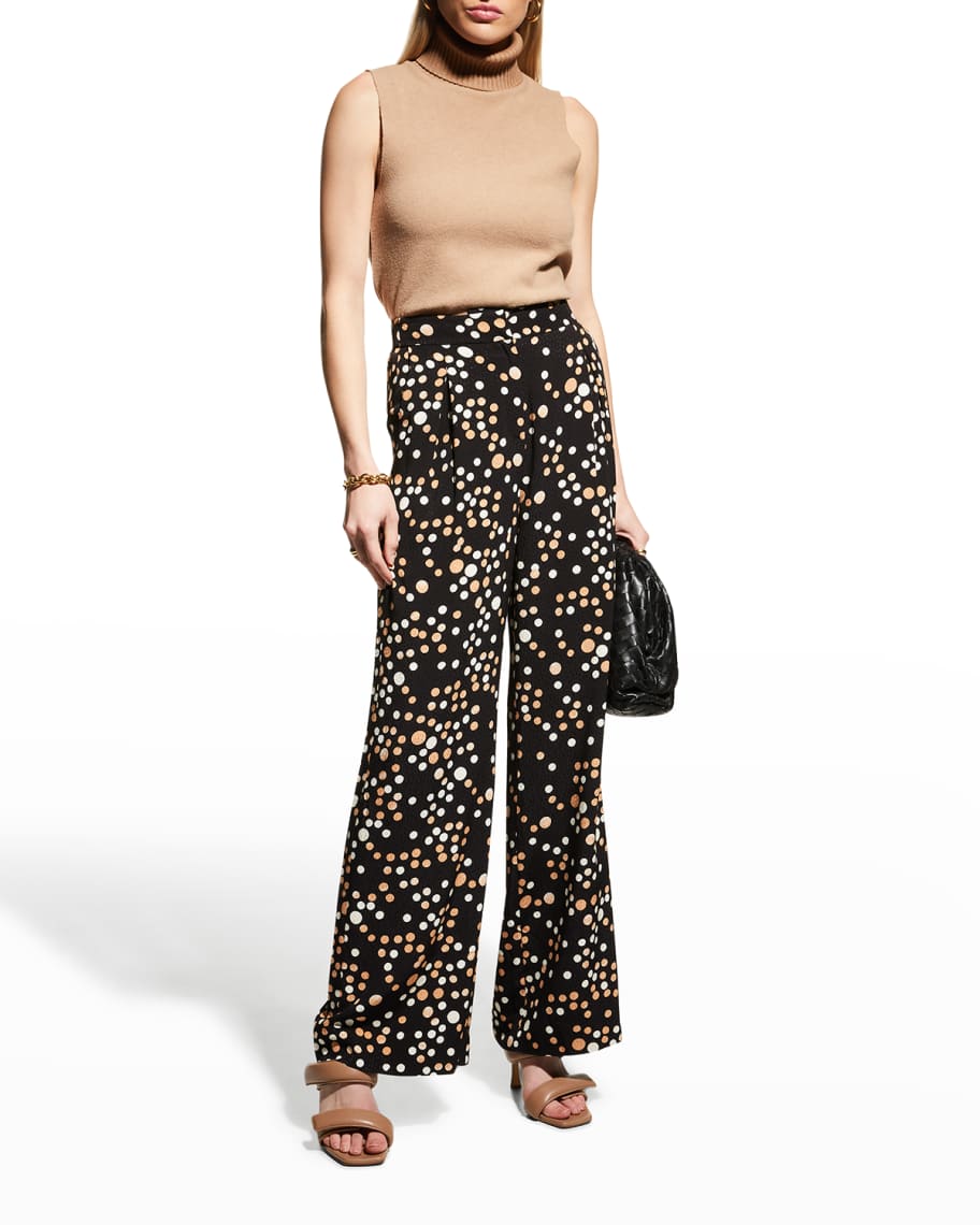 Diane von furstenberg wide leg pants outlet