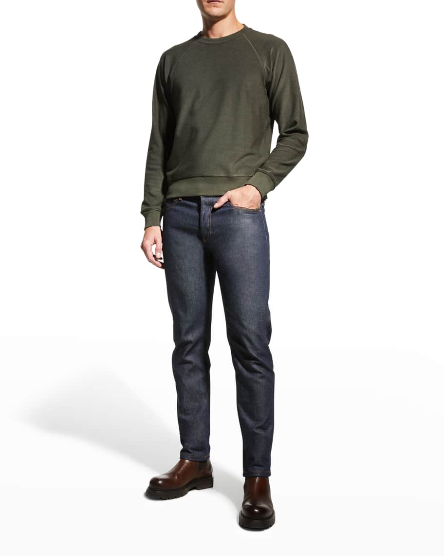 TOM FORD Men's Cotton-Silk Raglan Sweater | Neiman Marcus