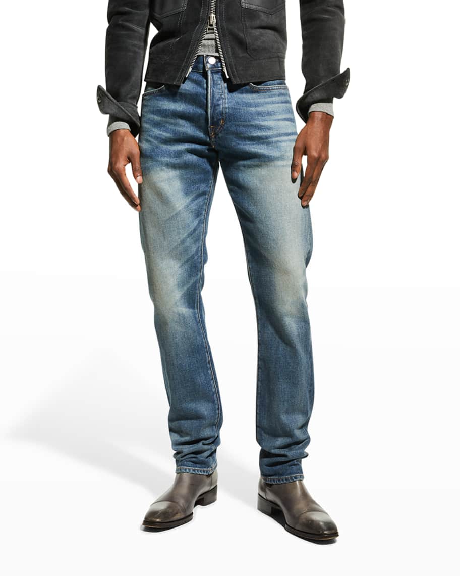 TOM FORD Men's 70s Selvedge Jeans | Neiman Marcus