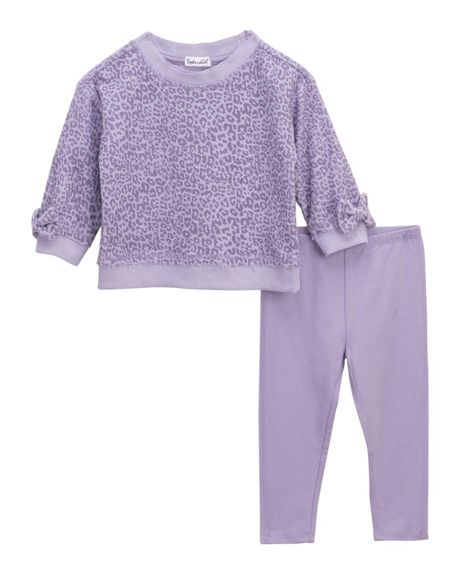 Splendid Girl's Twinkle Leopard-Print Sweater Set, Size 3-24M | Neiman ...