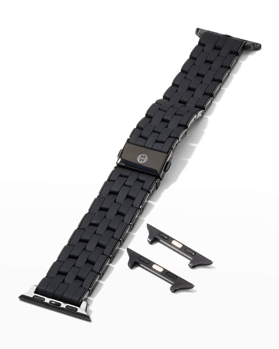 Michele watch hotsell black rubber band