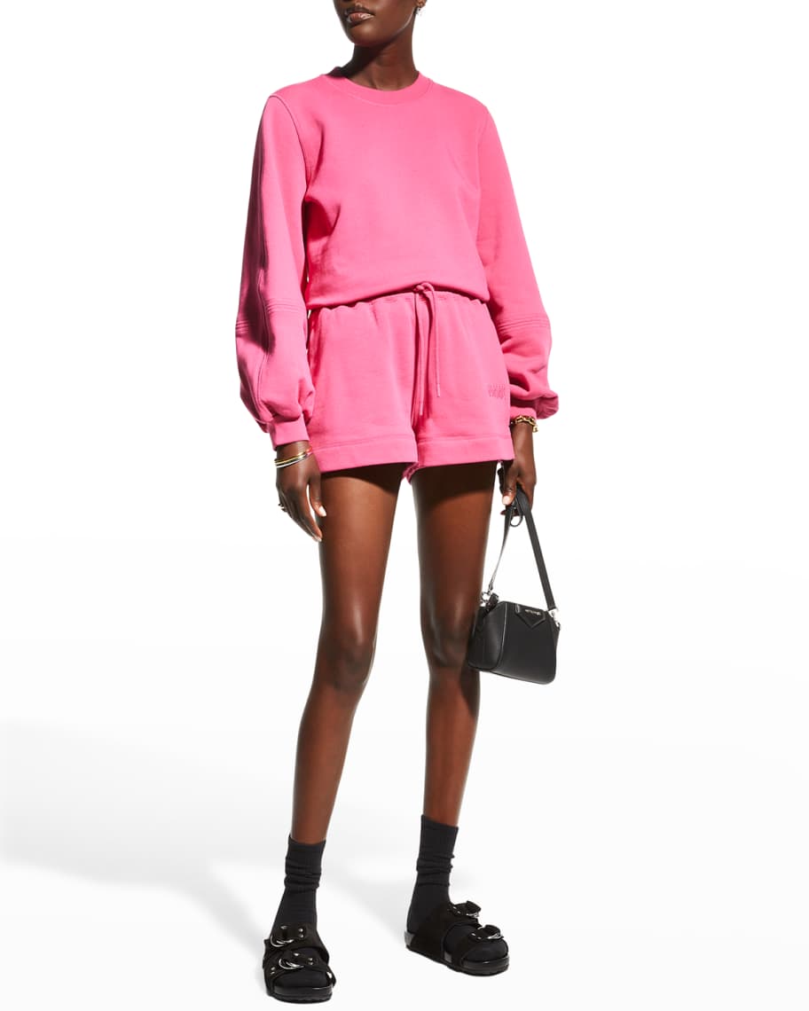 Ganni balloon sleeve sweatshirt clearance