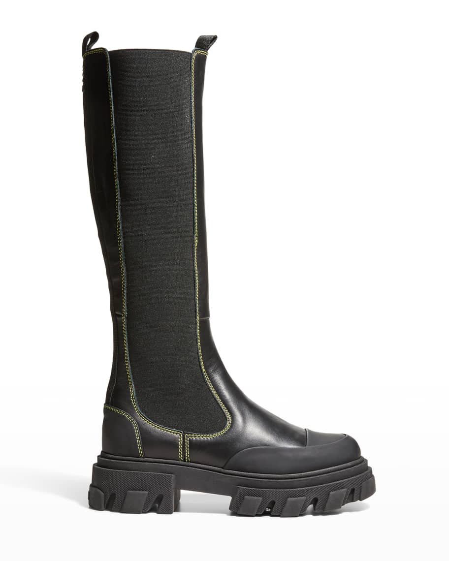 simon miller scrambler lug sole leather chelsea boots