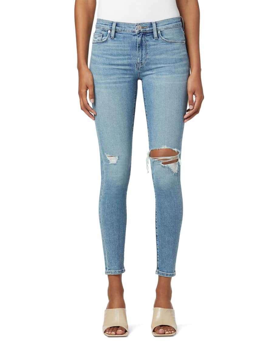 Hudson Nico Mid-Rise Super Skinny Ankle Jeans | Neiman Marcus