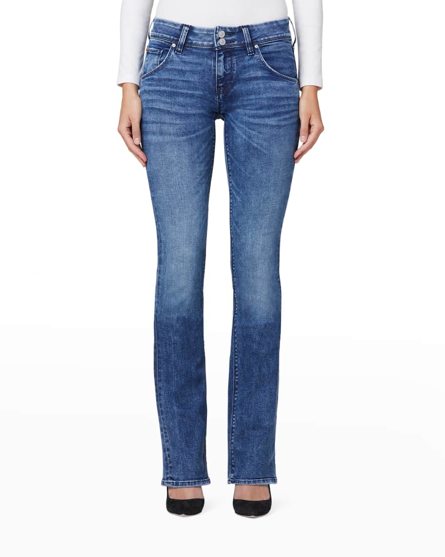Hudson Beth MidRise Baby BootCut Jeans w/ Flap Pockets Neiman Marcus