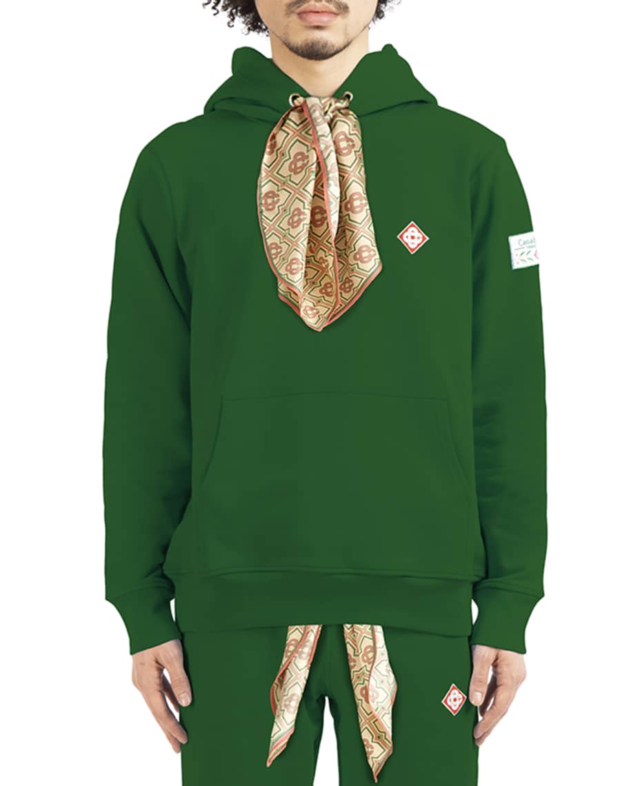 Casablanca APF25JW17401GOLD 関税送料込 CASABLANCA Men's Scarf Tie Hoodie | Neiman Marcus
