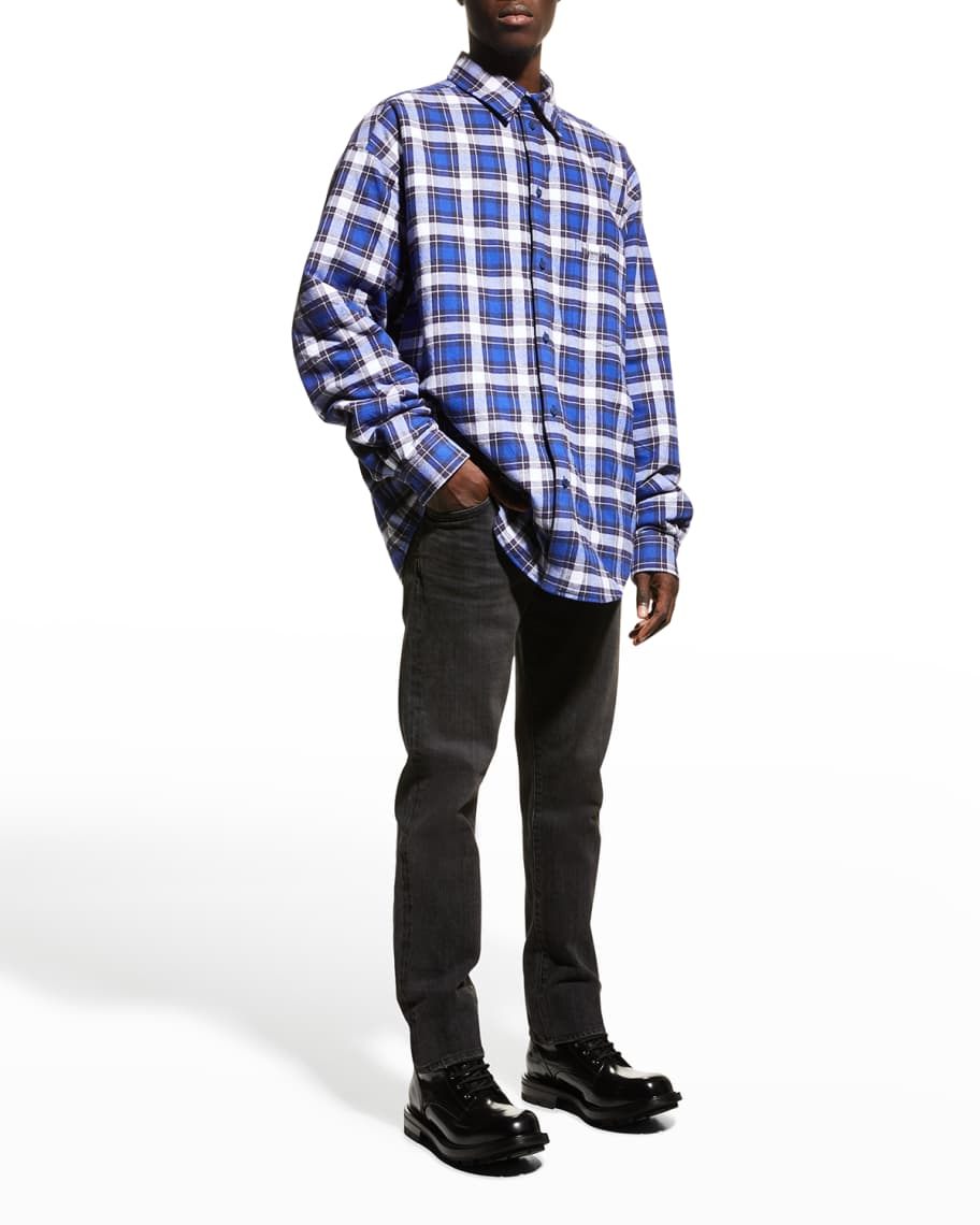 Balenciaga plaid jacket store