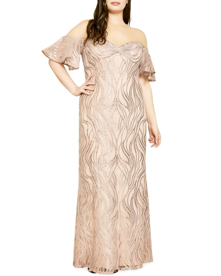 Neiman marcus plus size formal dresses hotsell