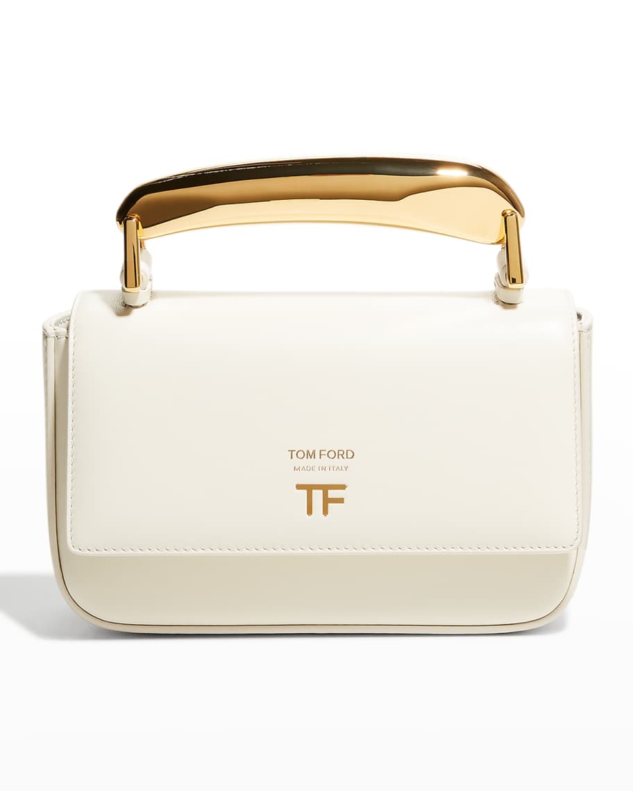 TOM FORD Bianca Medium Calfskin Top Handle Bag | Neiman Marcus