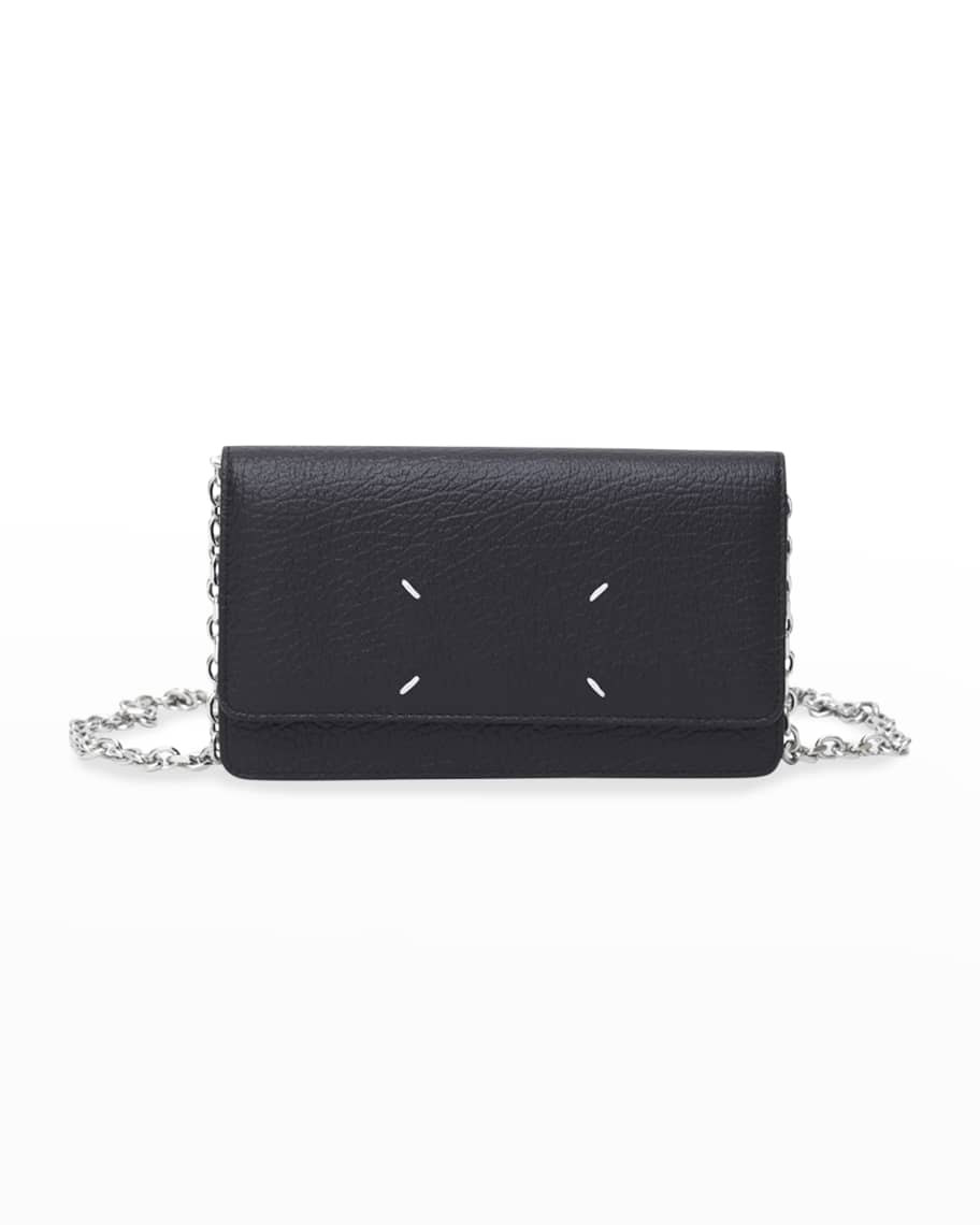 Maison Margiela Four Stitch Leather Wallet-on-Chain | Neiman Marcus