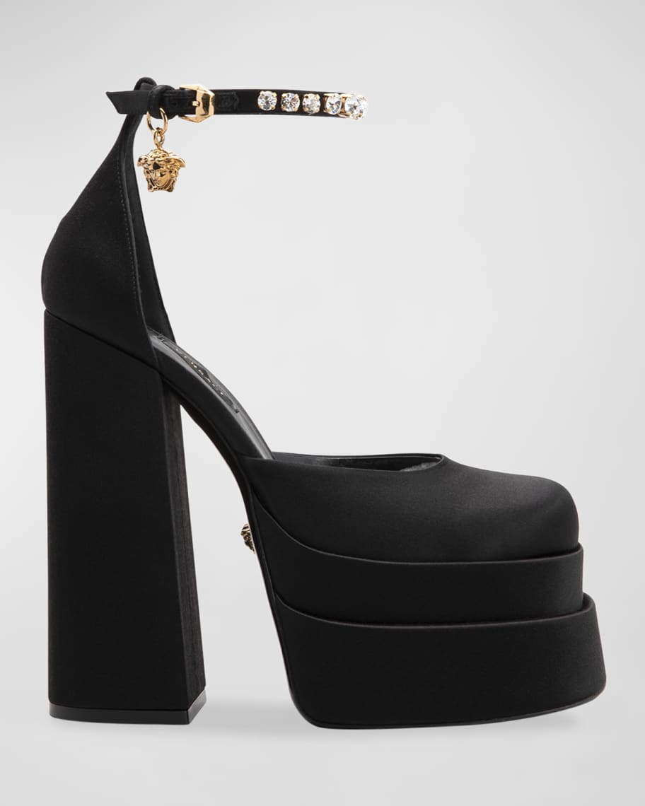 Versace Medusa Aevitas Platform Sandals | Neiman Marcus