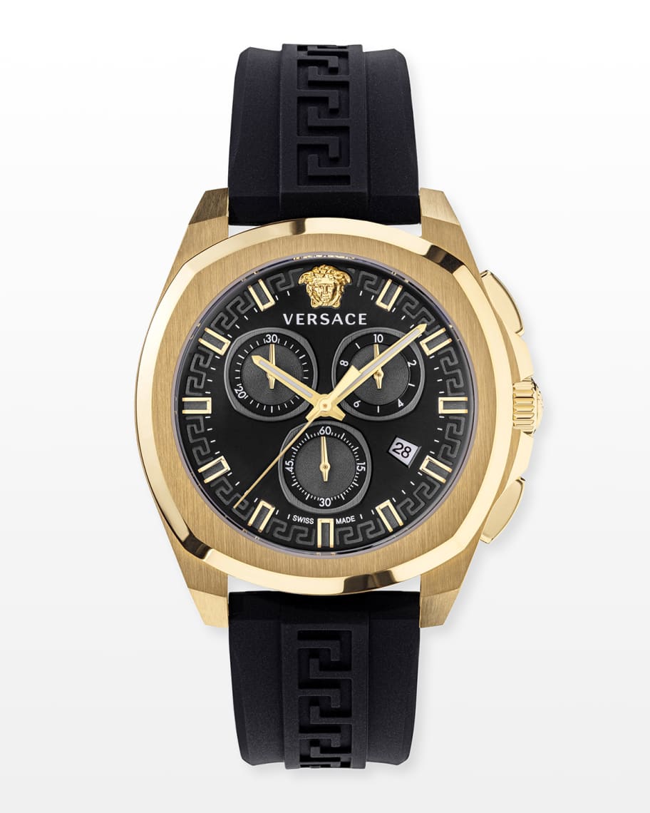 Versace Men's 43mm Versace Geo Chrono Silicone Watch Neiman Marcus