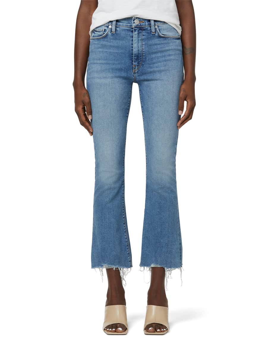 Hudson Barbara HighWaist Cropped BootCut Jeans Neiman Marcus