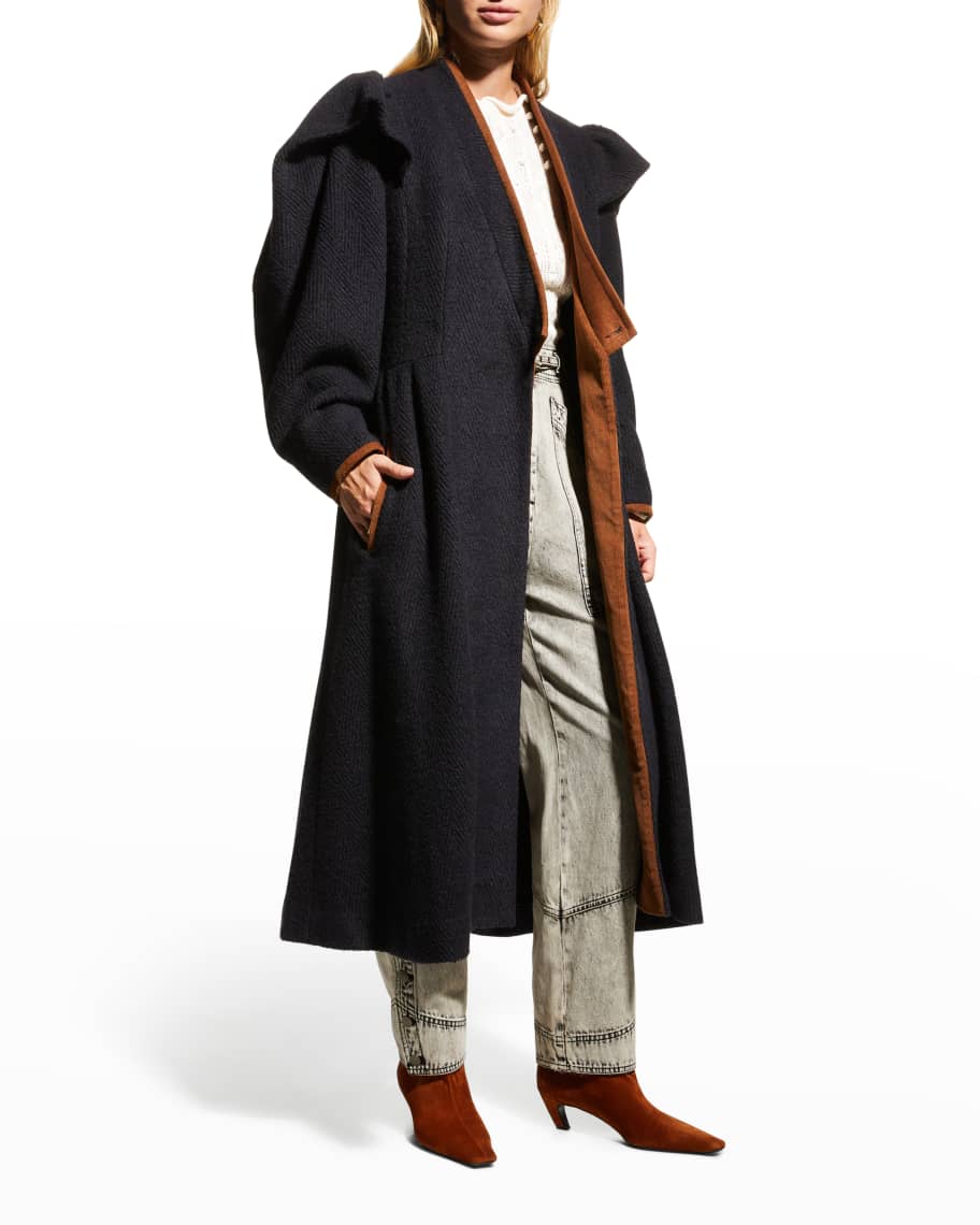 Ulla Johnson Antoinette Long Wool Blend Coat Neiman Marcus
