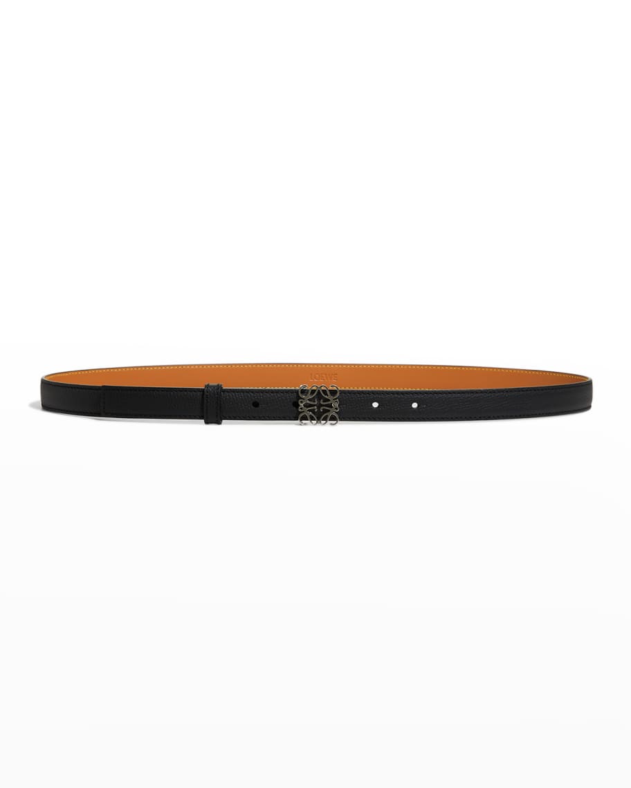 Loewe Anagram Leather Belt | Neiman Marcus