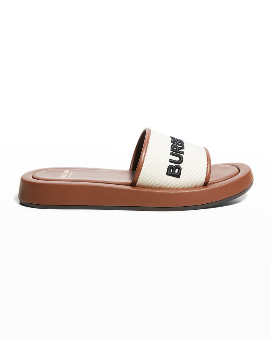 【関税＆送料込み】Burberry Sandals & Slides Burberry Check-Embossed Slide Sandals | Saks Fifth Avenue