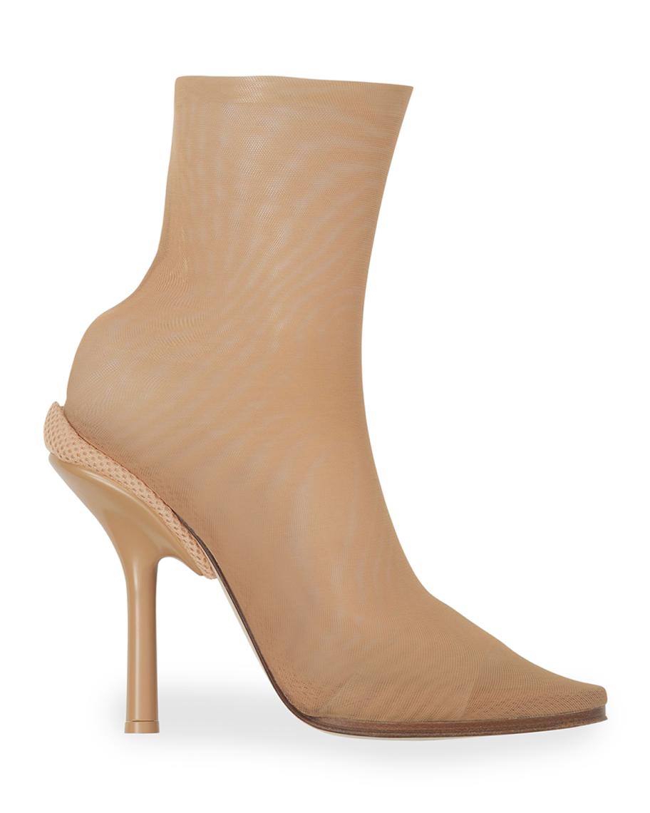 Burberry Runway Sock Stiletto-Heel Booties | Neiman Marcus