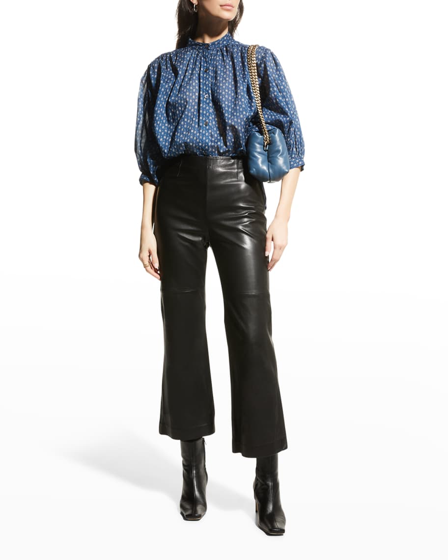 Rebecca taylor leather discount pants